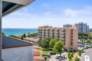 a view of the ocean from a building at Sunset Studio in Alvor