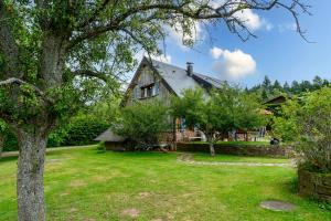 a large house with a yard with trees at Lodjadis in Labaroche