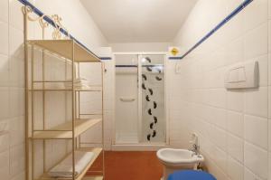 a bathroom with a shower and a toilet at Il Tuo Posto A Greve In Chianti in Greve in Chianti +13 photos