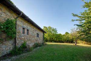 an old stone building with a grass yard next to it at Stella Nord Podere Carbone in Grosseto +19 photos