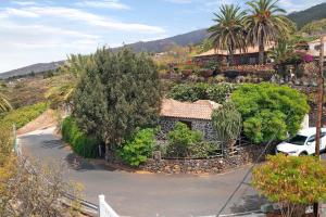 an aerial view of a house with trees and bushes at El Morro in Tijarafe