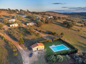 an aerial view of an estate with a swimming pool at La Aldeilla in Aldeaquemada
