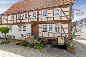 an old house with a half timbered at Zeihäänger Stubb in Schwalmstadt