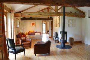 Ruang duduk di Chant du Buc, le Loft