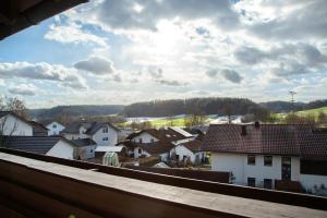 a view of a town from a roof at Weinberg in Zeilarn