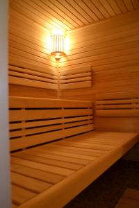 a sauna with a light on top of it at Chata Eliška in Loučná nad Desnou