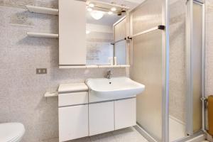 a bathroom with a sink and a toilet at Lovin Summer in Livigno