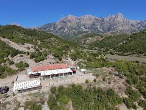 an aerial view of a house on a mountain at Oda Tozaj in Kallarat +9 photos