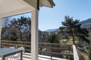 a view from the balcony of a house at Domaine de l'Arbizon in Bagnères-de-Bigorre