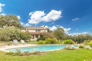 an estate with a swimming pool and a house at Mas Vinyoles 2 in Montnegre