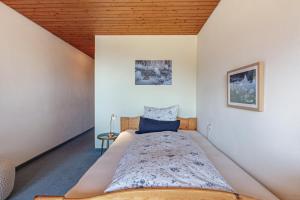 a bedroom with a large bed in a room at Wohnung Claudia mit Balkon in Todtnau