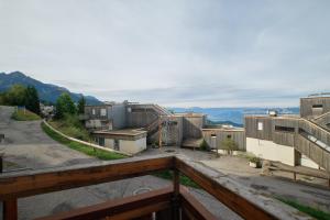 a view from the balcony of a building at Studio Gaelle in Les Adrets