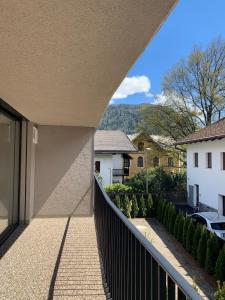 a view from the balcony of a house at Apartment Bergzeit Sterzing in Vipiteno