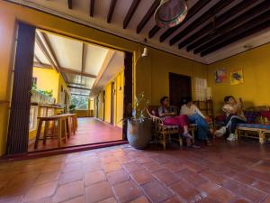 a group of people sitting in a room at Maison Monty in Pondicherry