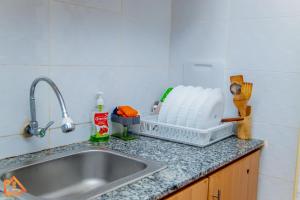 a kitchen counter top with a sink and a sink at Bethany Cushy Home Ltd in Kisii +42 photos