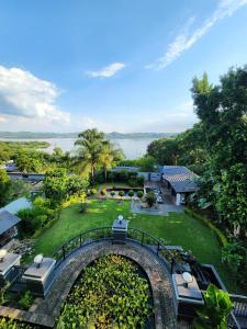 an aerial view of a house with a garden at The Mansion Lodge in Hartbeespoort +25 photos