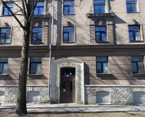 a building with a door in front of it at Compass apartment in Tallinn