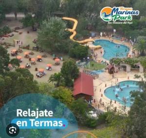 an image of a water park at a resort at La esquina amarilla in San Clemente del Tuyú
