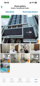 a collage of pictures of a building with solar panels at Studio 7 in Manila
