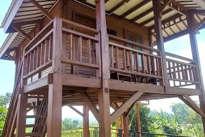 a wooden tower in a tree house at Cozzy D'Sobahan Resort in Ngadirejo +16 photos