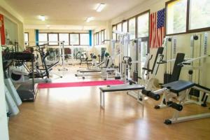 Fitness centrum a/nebo fitness zařízení v ubytování Park Hotel Paradiso