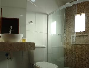 Koupelna v ubytování Hotel São Francisco