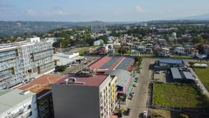 an aerial view of a city with buildings at 206 Executive Granvia Suites in Cagayan de Oro