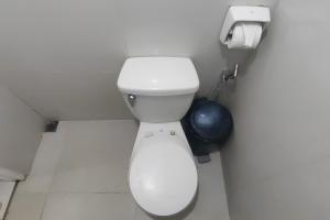 a bathroom with a white toilet in a room at Liane's Place Puerto Princesa in Puerto Princesa City