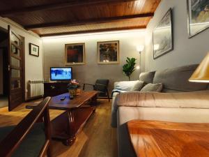 a living room with a couch and a table at AC Apartaments Incles in Incles