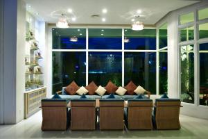 Χώρος καθιστικού στο Prajaktra Design Hotel
