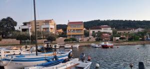 a group of boats are docked in a harbor at Blue Pearl Seafront in Preko +27 photos