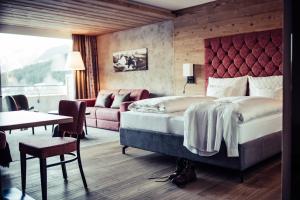 Posteľ alebo postele v izbe v ubytovaní Biohotel Bergzeit