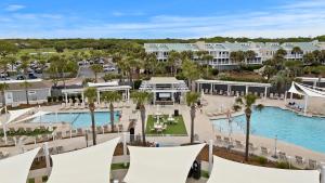 an aerial view of the pool at the resort at PW1310: 1310 Pelican Watch in Seabrook Island