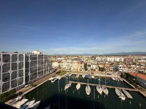 a group of boats are docked in a harbor at AwayDays - 107 - Apartamento 2 Dormitorios con Wi-Fi in Empuriabrava