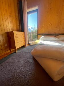 a bedroom with two beds and a window at Luma Hause & Spa Karkonosze in Wojcieszyce +17 photos