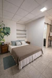 a bedroom with a large bed in a room at Hospedaje Don Felix in General Acha