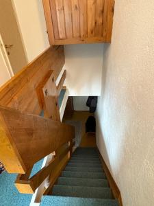 an overhead view of a staircase in a house at Casa Raggio di Sole in La Thuile