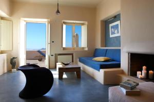 Posezení v ubytování Voreina Gallery Suites