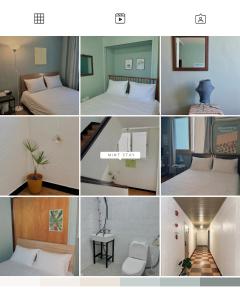 Llit o llits en una habitació de 민트스테이