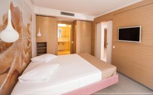 TV a/nebo společenská místnost v ubytování Hotel Melodia