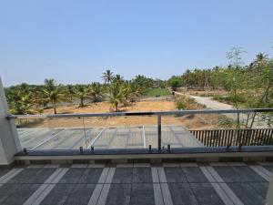 a view of a skateboard ramp on a balcony at Dsouza Stay in Mysore