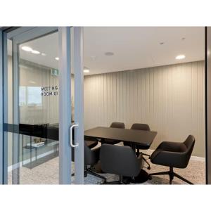 a meeting room with a table and chairs in an office at Matcha Madness Zen Escape - Riverfront in Brisbane +32 photos
