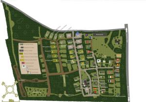 a site plan of a campus with buildings at Outdoors Holten - Cabin Skydeck in Holten +1 photo
