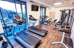 Posilňovňa alebo fitness centrum v ubytovaní Hotel Wagrainerhof