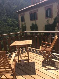 Balkón alebo terasa v ubytovaní Els Apartaments del bosc