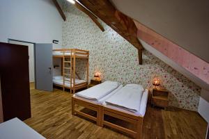 Postel nebo postele na pokoji v ubytování Depot 195 - Hostel Winterthur