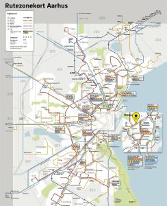 a map of the rousseff arrondissements at Cozy Scandinavian Studio with Direct Entry in Aarhus