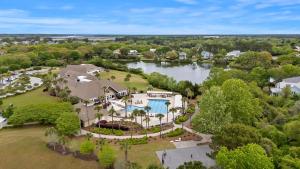 an aerial view of a house with a swimming pool at SWL1133: 1133 Summerwind Lane in Seabrook Island