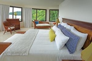 Cama ou camas em um quarto em Dreams Playa Bonita All Inclusive
