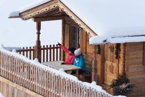 Hotel Garni Hanslerhof " Urlaub am Bauernhof " v zimě